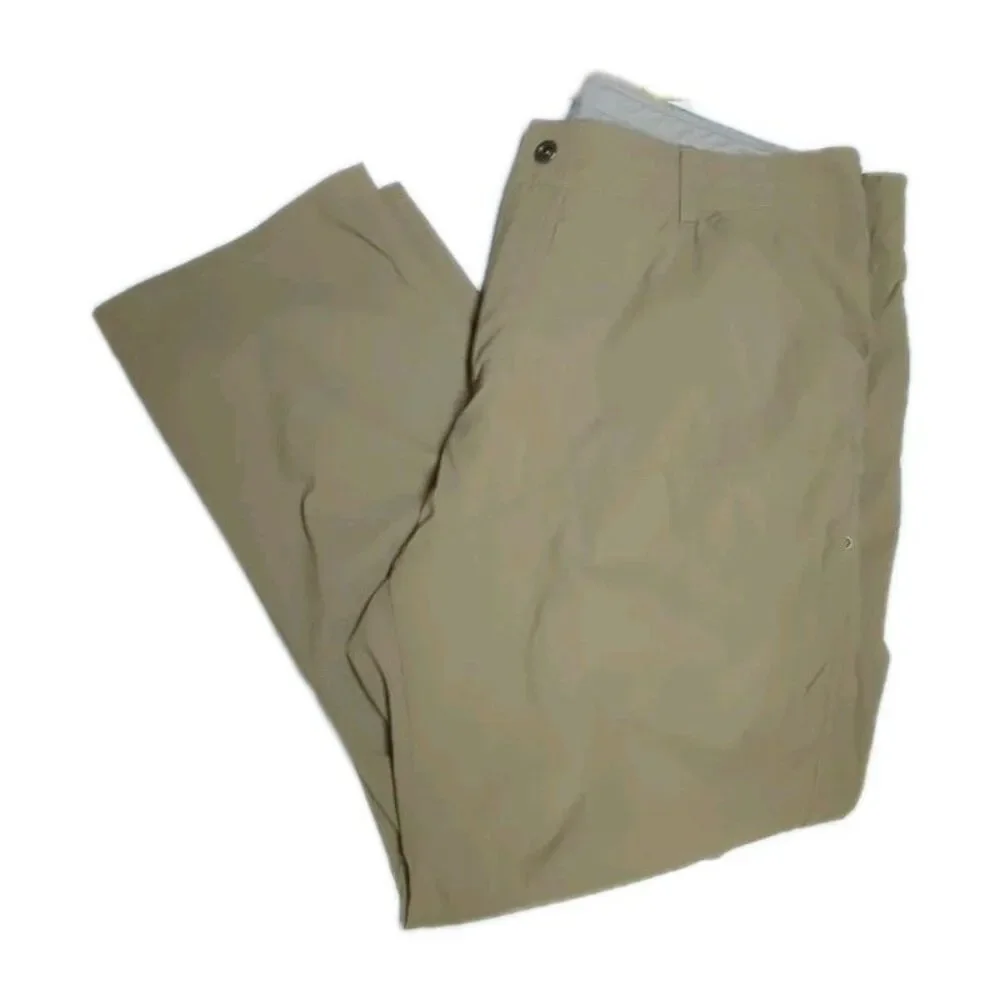 Kuhl Pants Men 40x30 Side Zipper Pocket Deep Khaki Beige Chino Outdoor Hiking